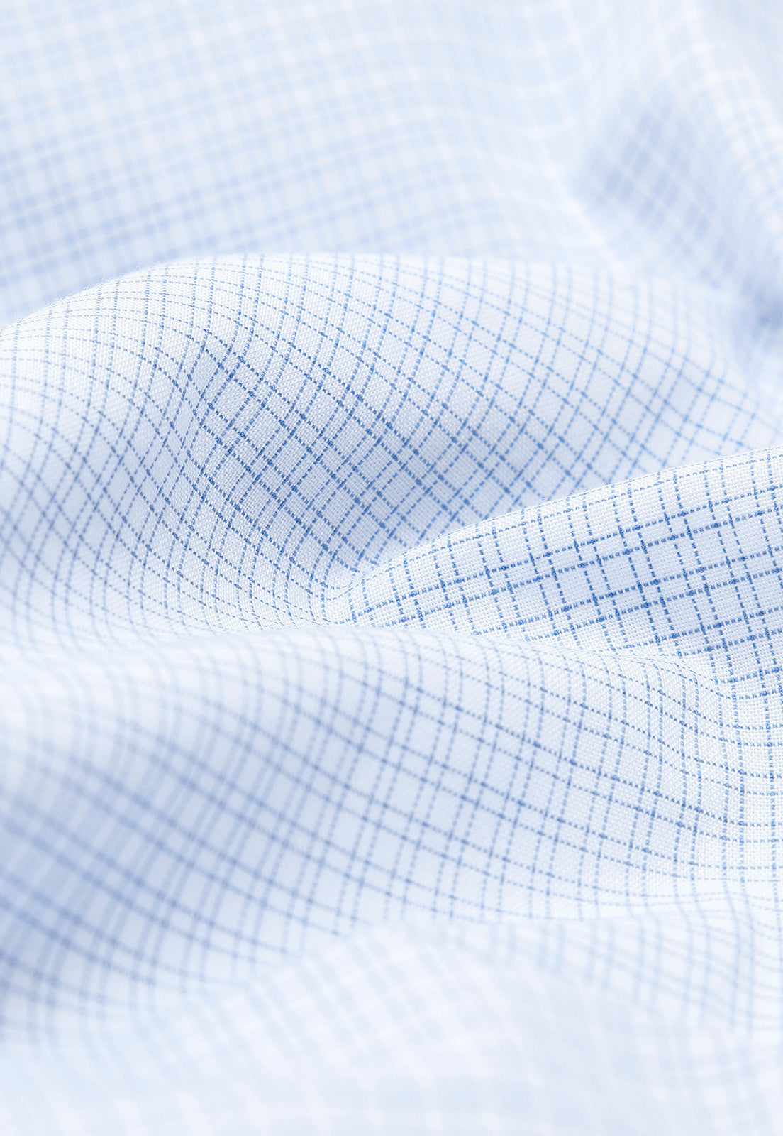 Camisa Hombre Formal Cuadros Blanca