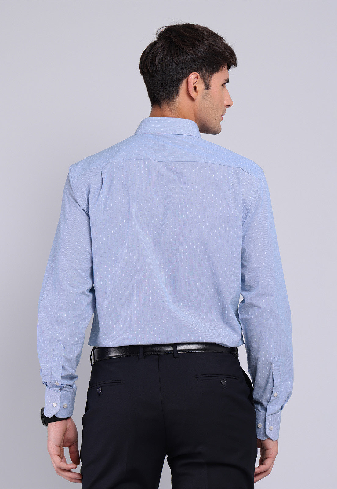 Camisa Hombre Formal Fantasía Azul