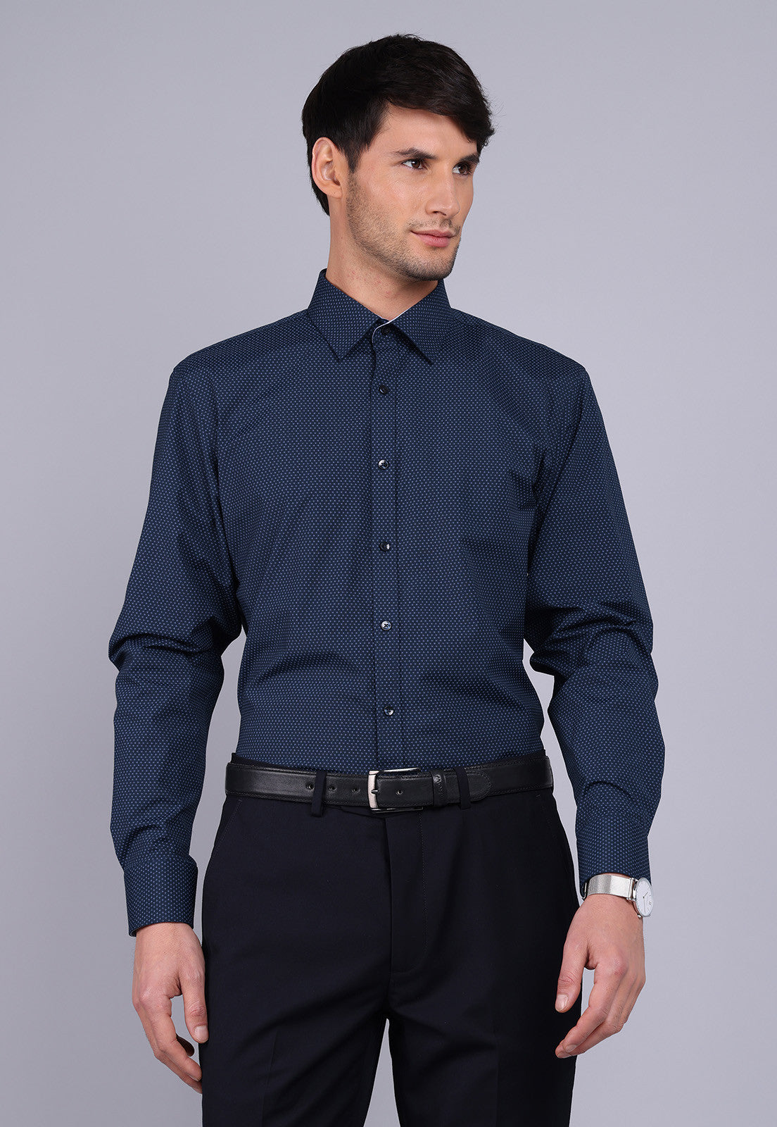 camisa-hombre-formal-print-spandex-azul-