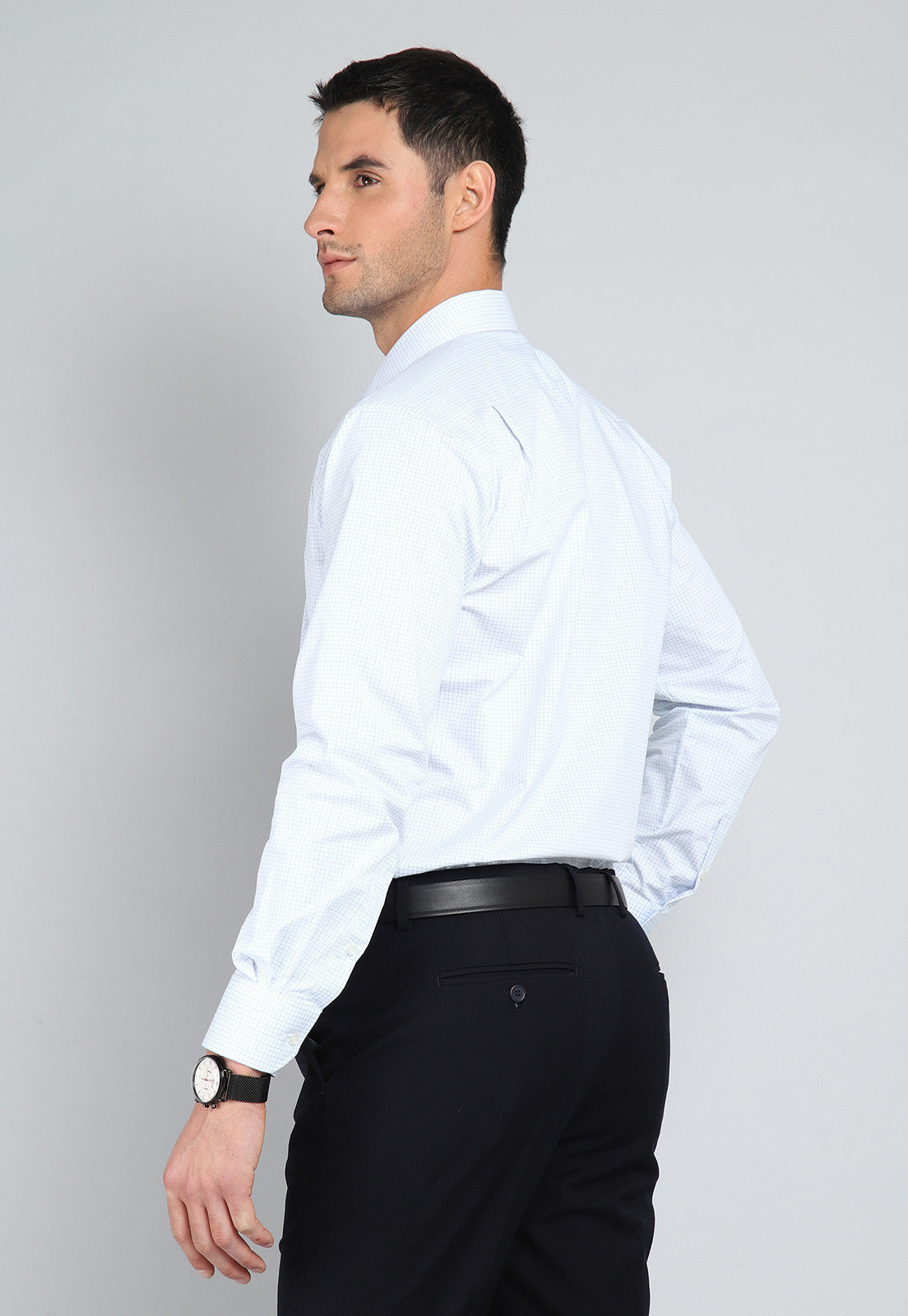 Camisa Hombre Formal Spandex Blanca