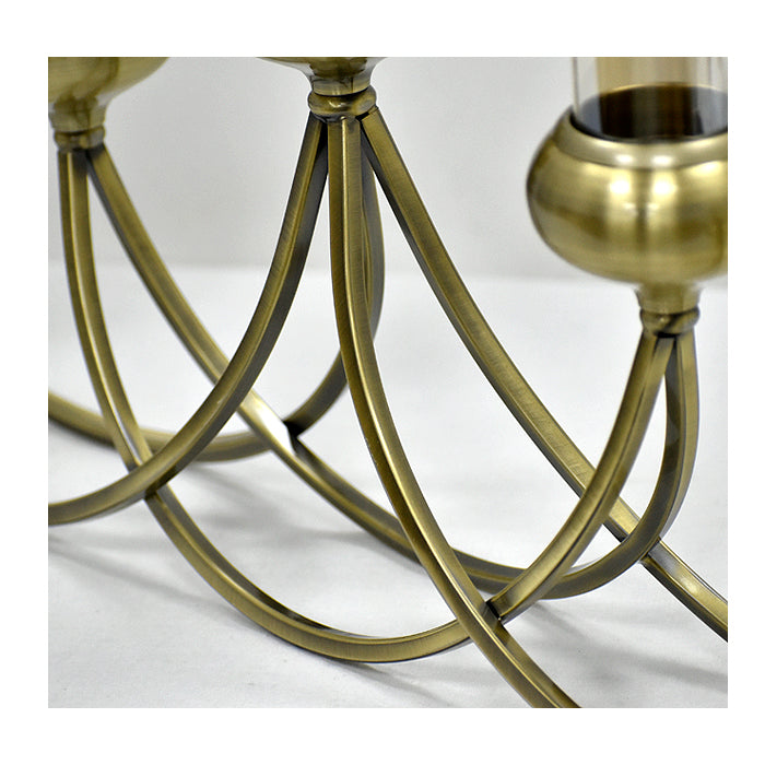 Candelabro Extendido 5 Luces Oro Viejo