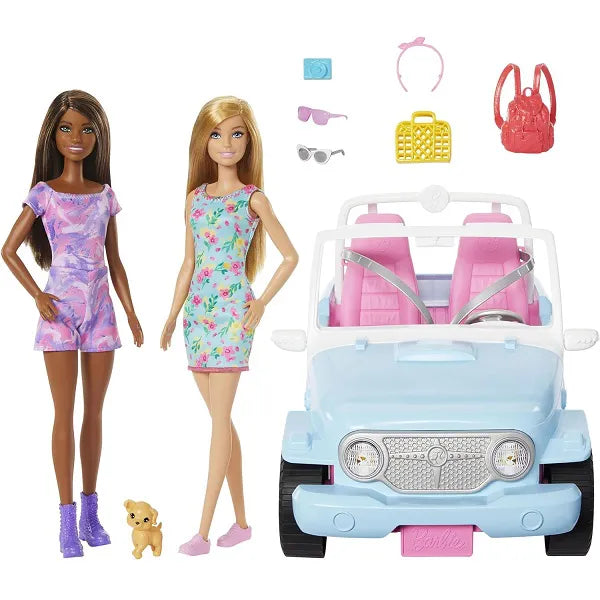 Auto Barbie Colorido con Accesorios