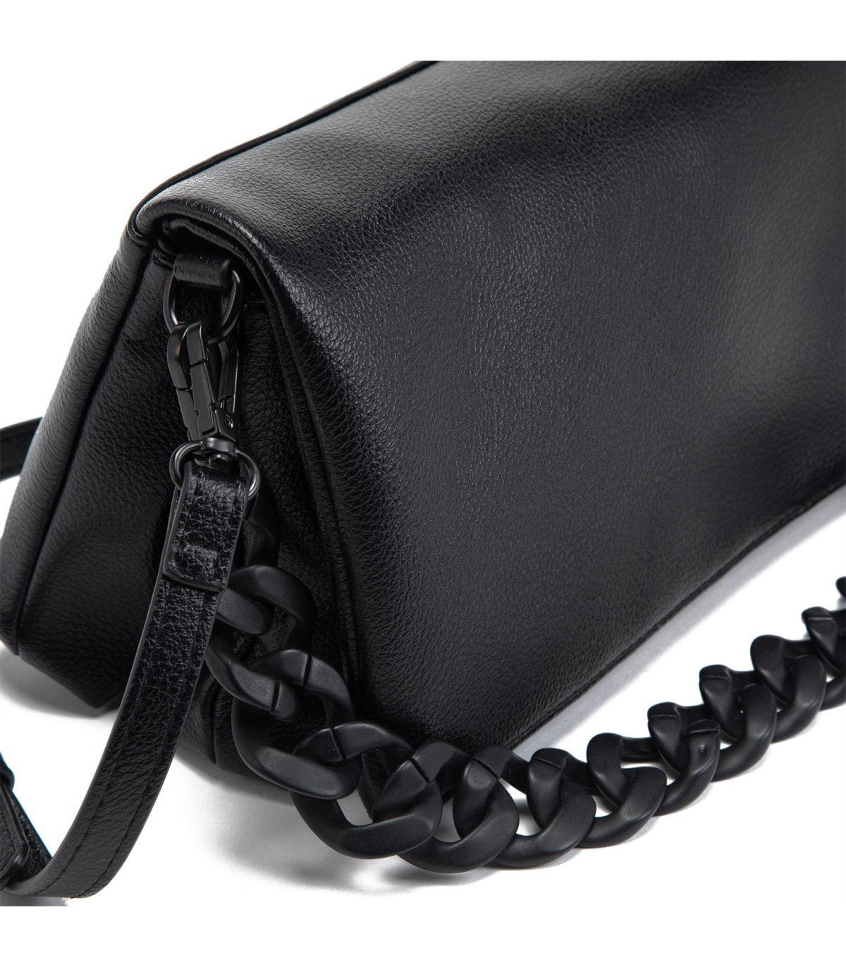 Cartera Mujer Bandolera Grande Negro Cadena