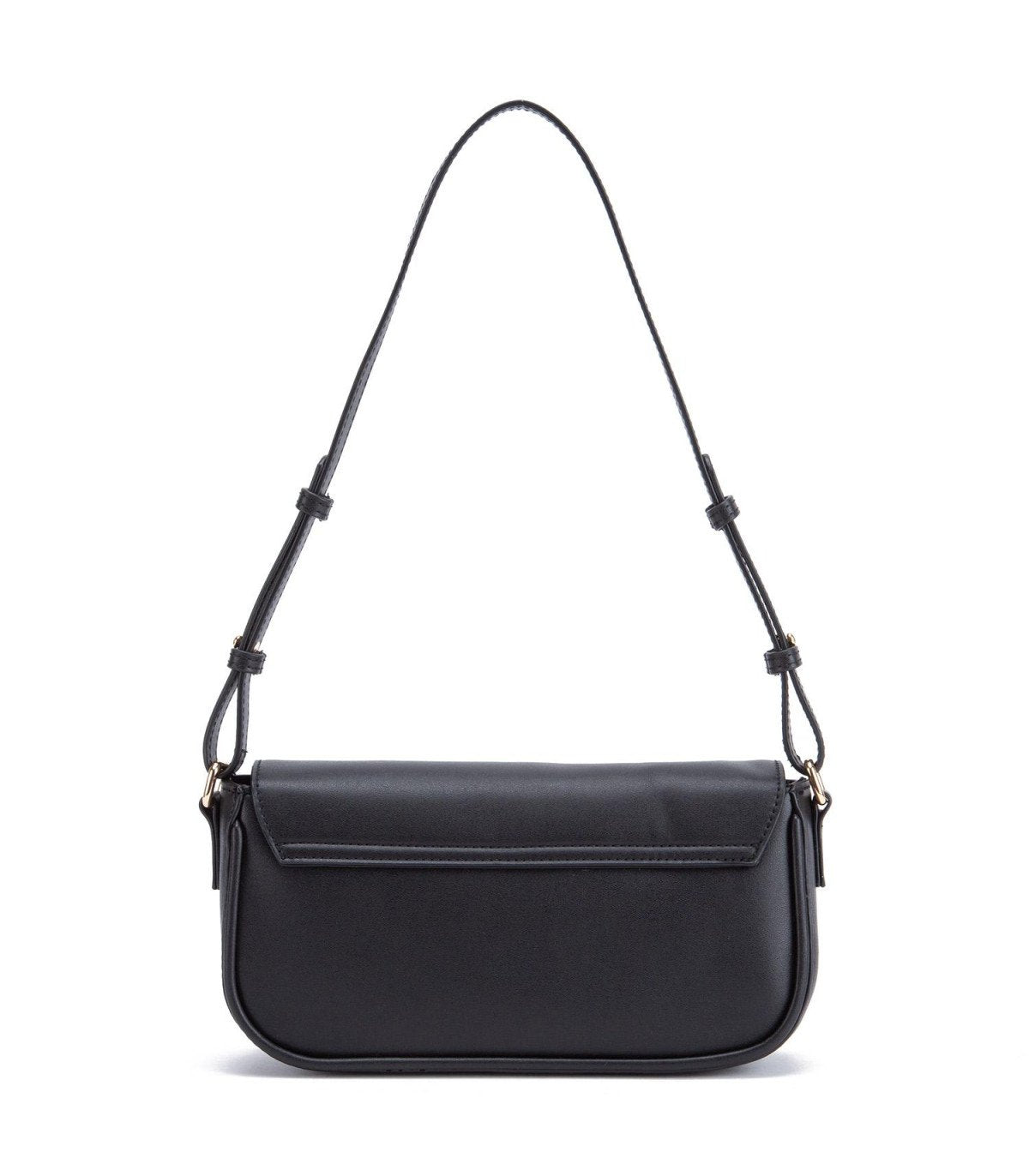 Cartera Mujer Bandolera Grande Negro/Dorado