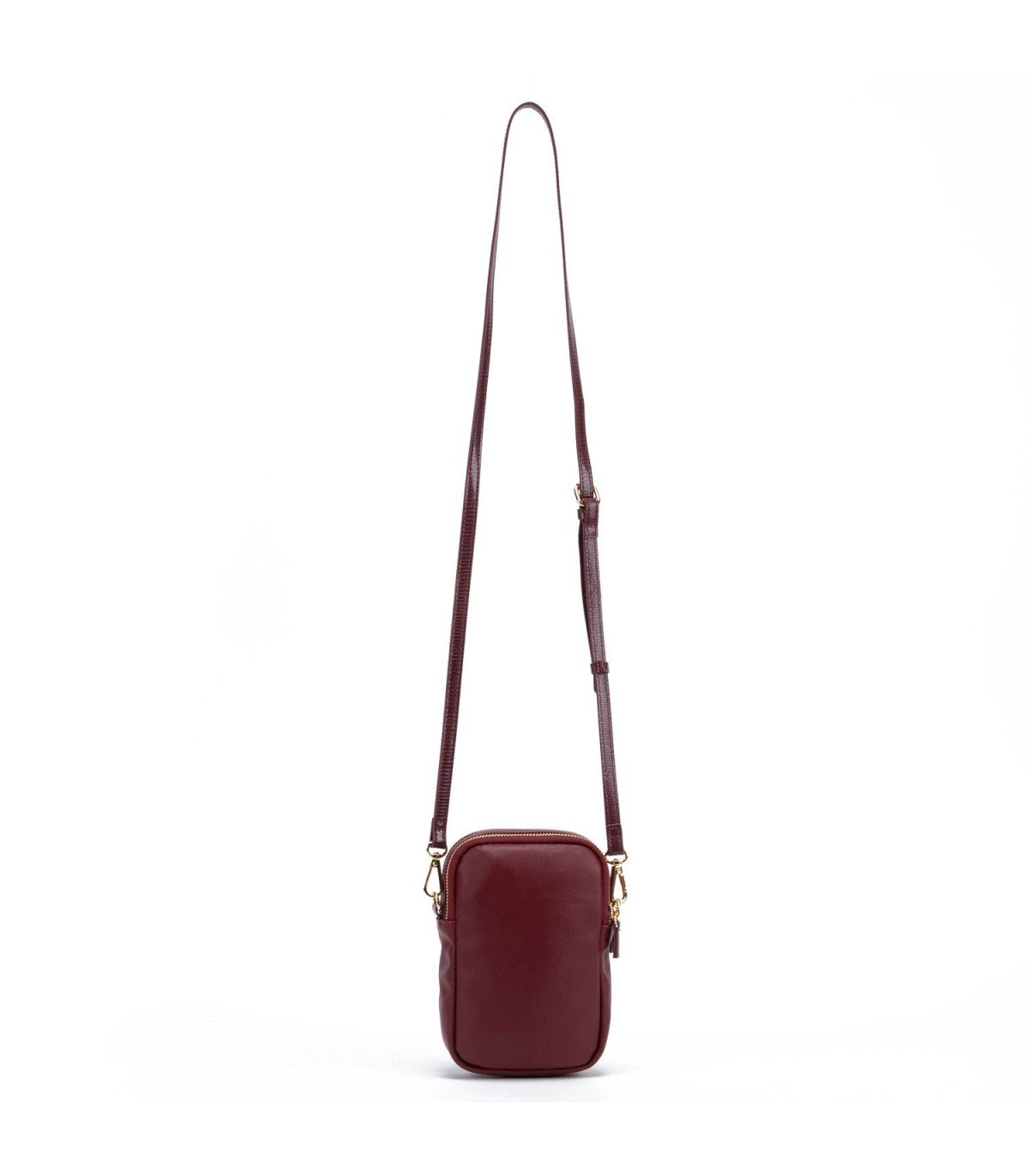 Cartera Mujer Bandolera Pequeña Burdeo