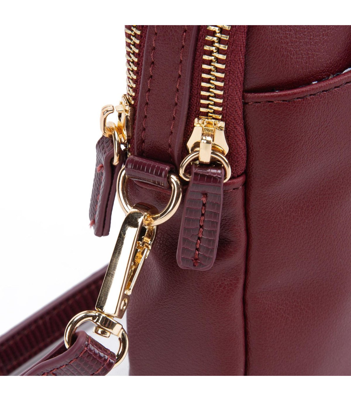 Cartera Mujer Bandolera Pequeña Burdeo