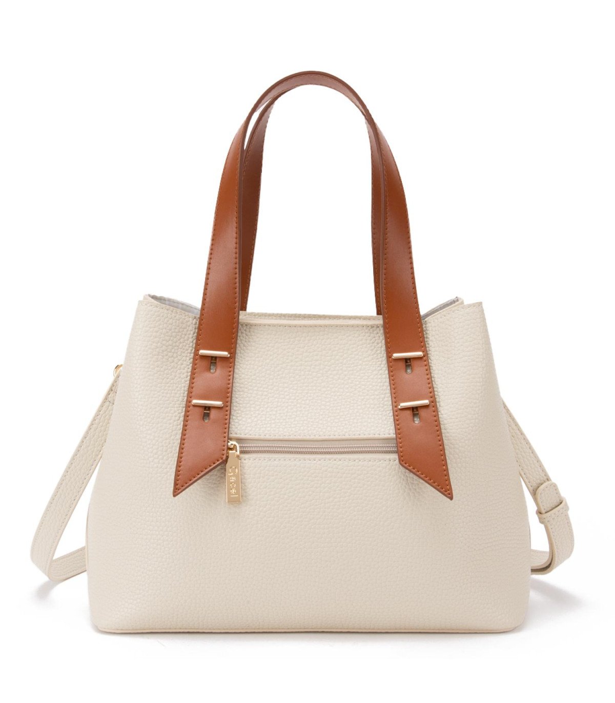 Cartera Mujer Dos Asas Mediana Blanco