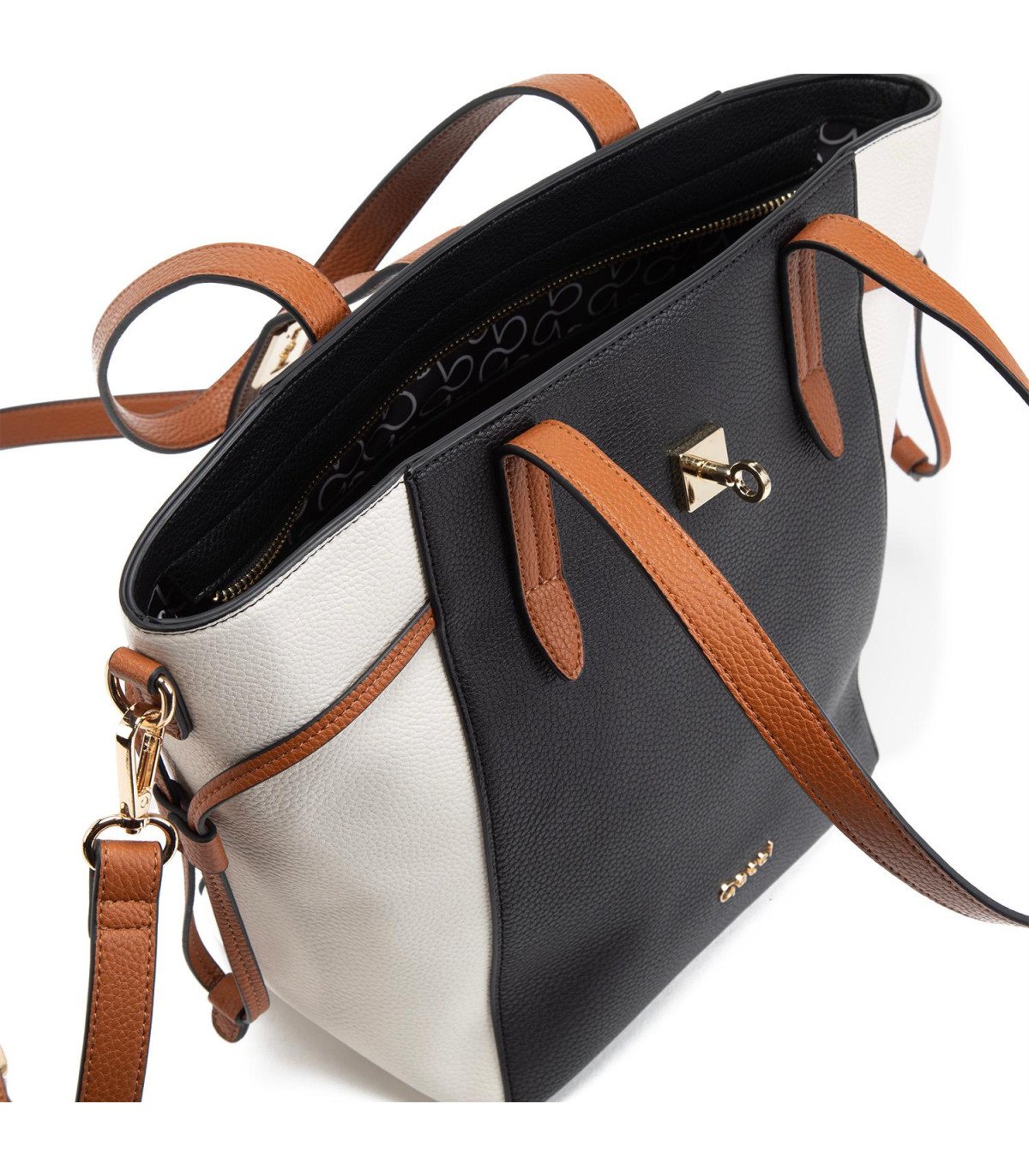 Cartera Mujer Dos Asas Mediana Black