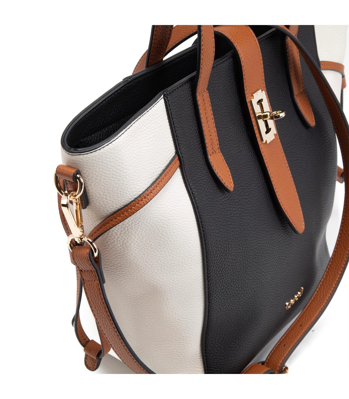 Cartera Mujer Dos Asas Mediana Black