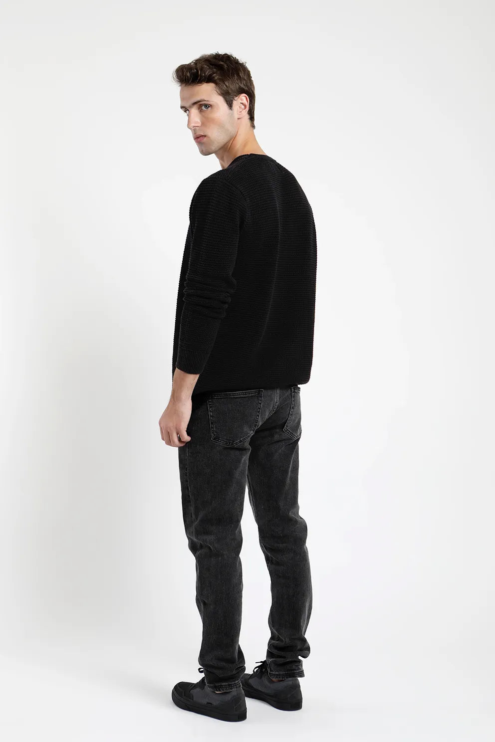 Chaleco hombre Mañío negro - Algodón orgánico