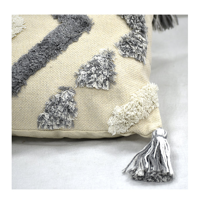 Cojín c/ Relleno Rectangular Gris
