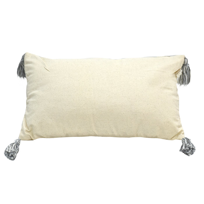 Cojín c/ Relleno Rectangular Gris