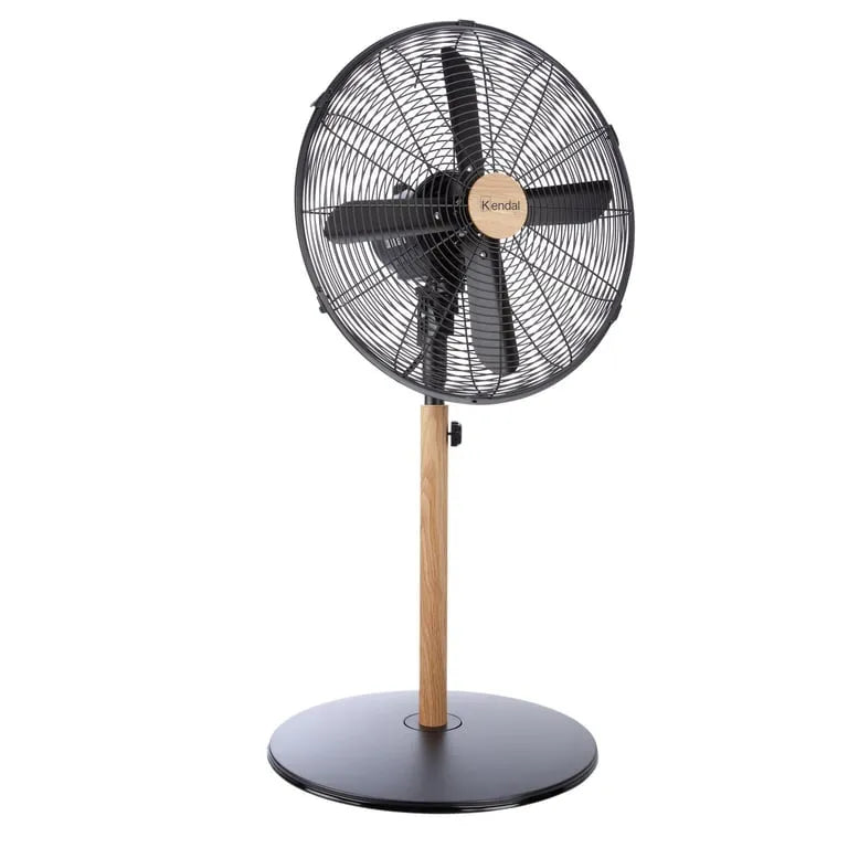 Ventilador Pedestal Metalico Madera 16 Pulgadas