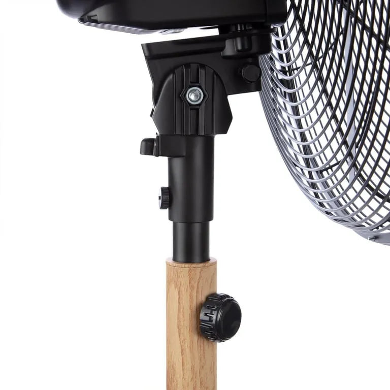 Ventilador Pedestal Metalico Madera 16 Pulgadas
