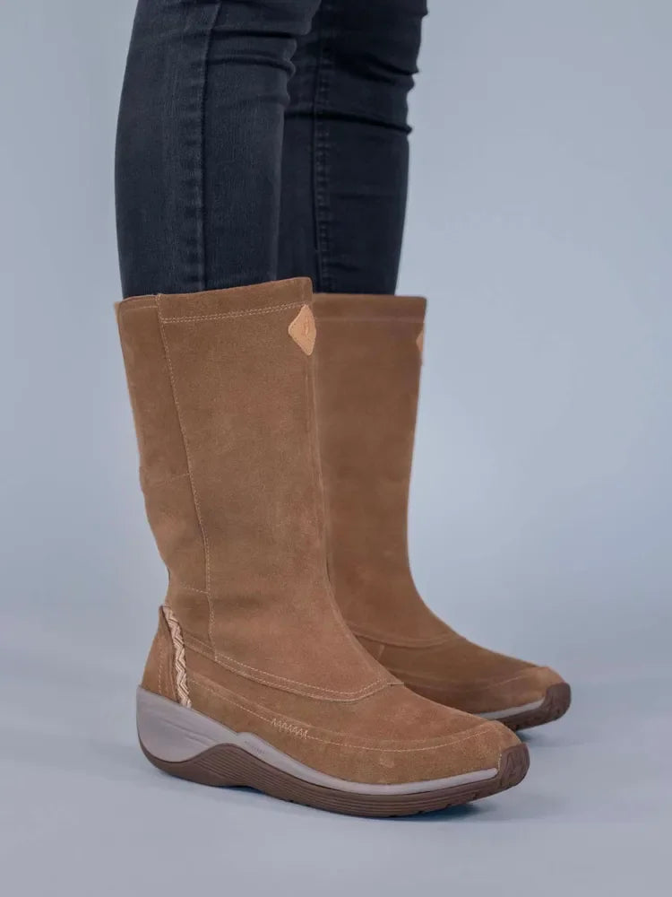 Bota Mujer Cuero Spinal Rug Boot Café Claro