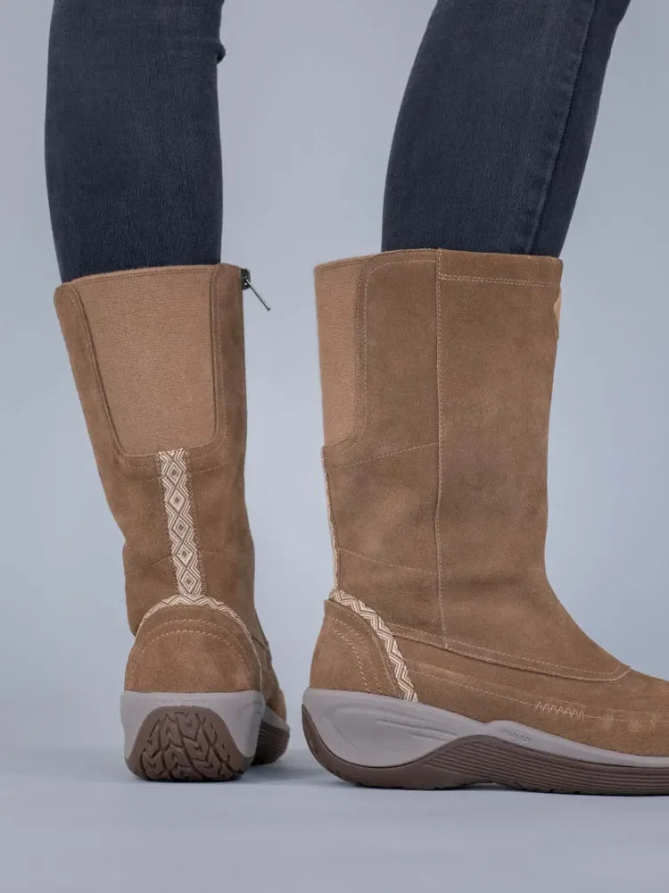 Bota Mujer Cuero Spinal Rug Boot Café Claro