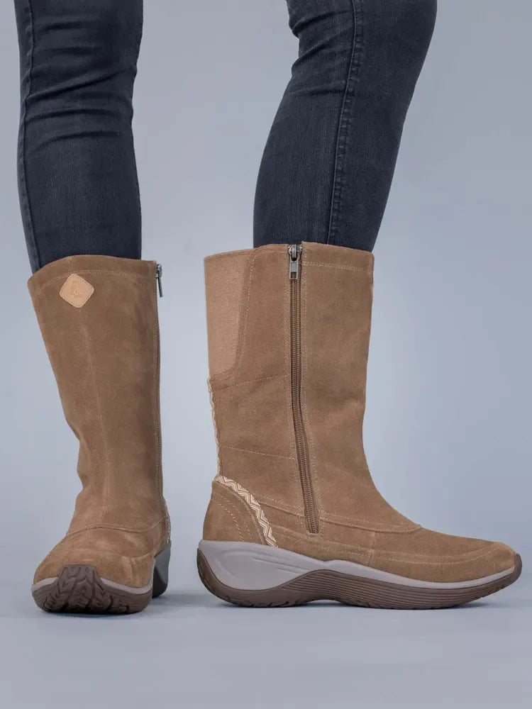 Bota Mujer Cuero Spinal Rug Boot Café Claro