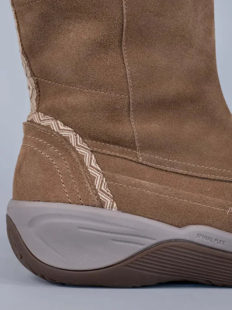 Bota Mujer Cuero Spinal Rug Boot Café Claro