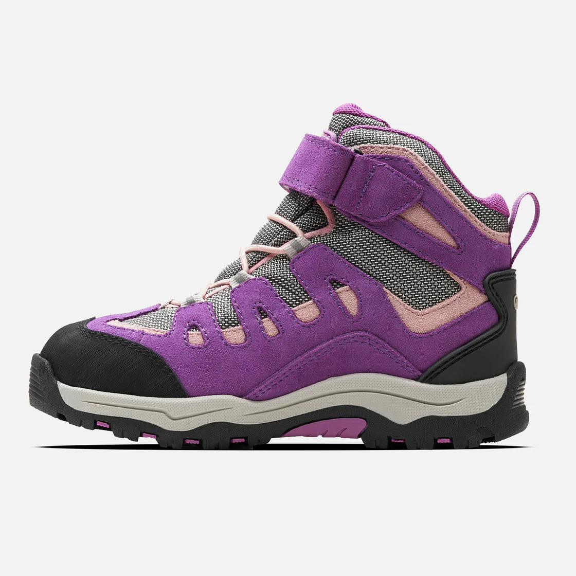 Botín Niña Puelo CS HI Velcro Morado Gris Claro Lippi