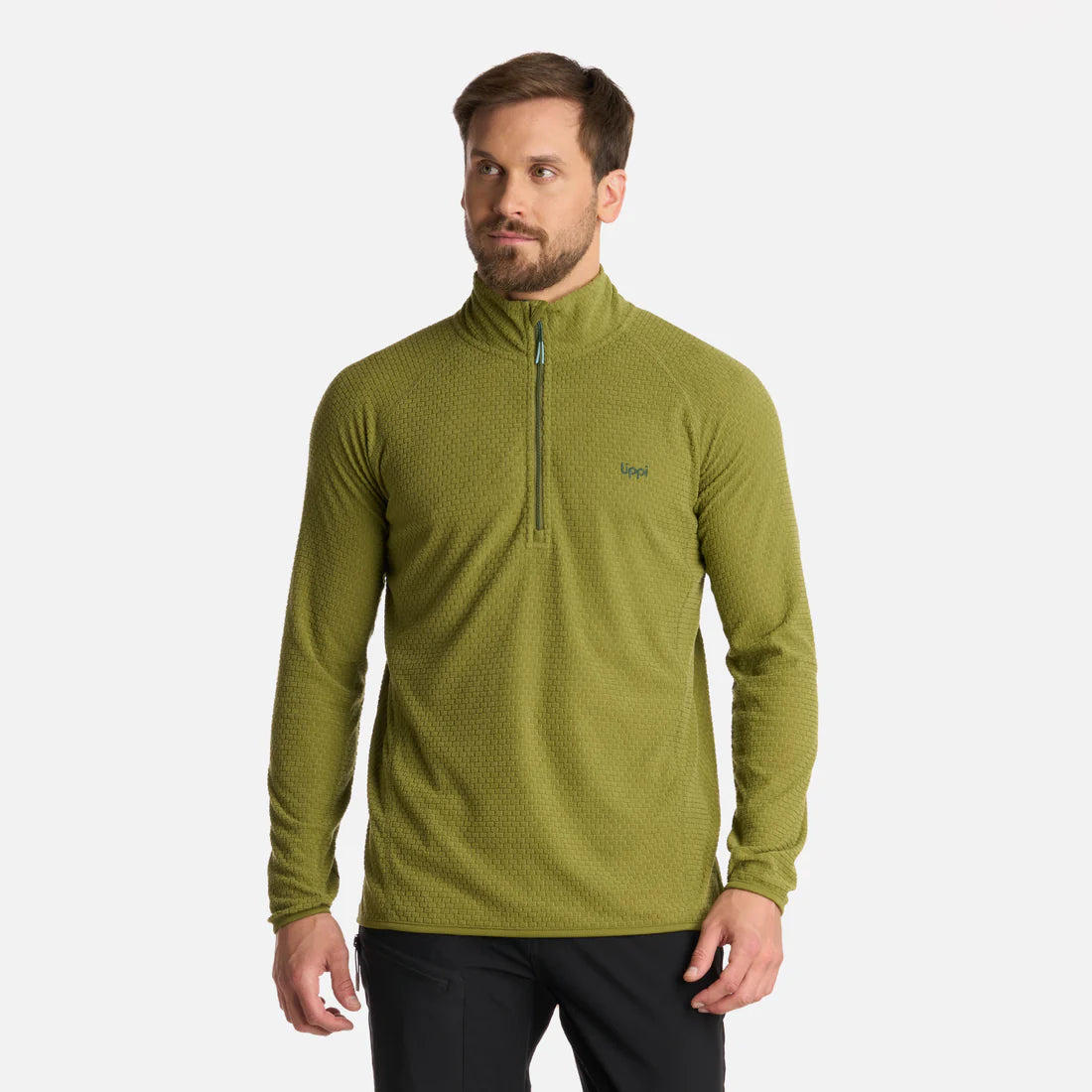 Polerón Hombre Jacaranda Nano-f 14 Zip Verde