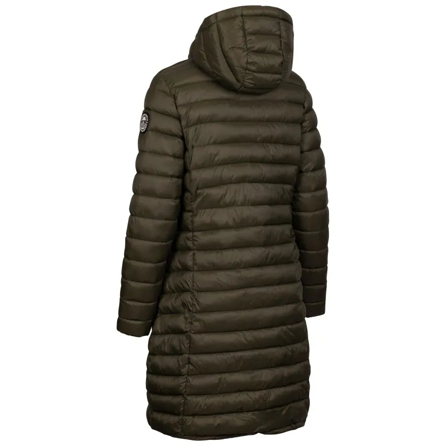 Parka Mujer Largo Sin Gorro Negro