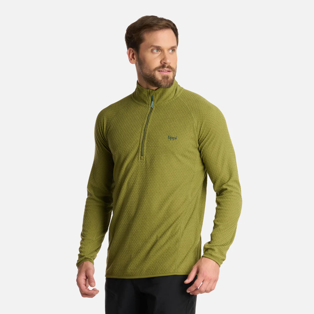 Polerón Hombre Jacaranda Nano-f 14 Zip Verde