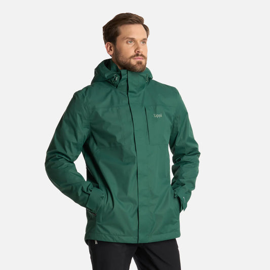 Chaqueta Hombre Tres Cruces Fusion-3 Hoody Verde Botella