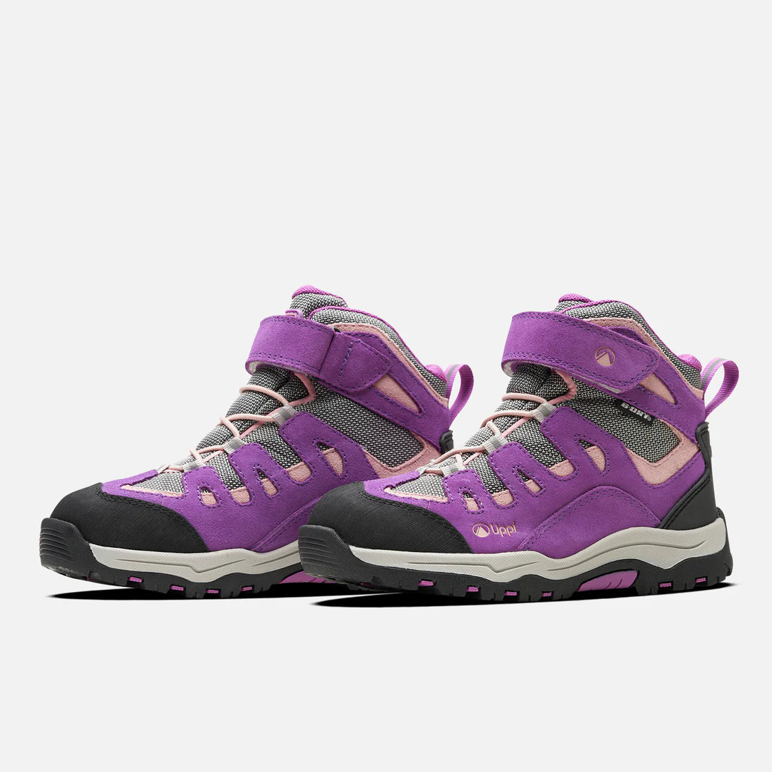 Botín Niña Puelo CS HI Velcro Morado Gris Claro Lippi