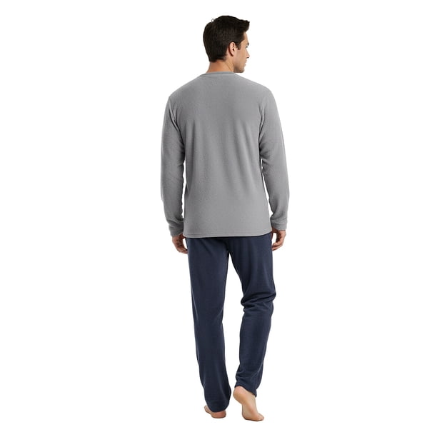 Pijama Hombre Micropolar Invierno C1 Gris
