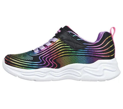 Zapatilla Niña Infantil Wavy Beams Negro Multicolor