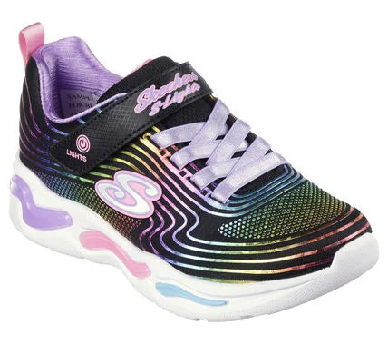 Zapatilla Niña Infantil Wavy Beams Negro Multicolor