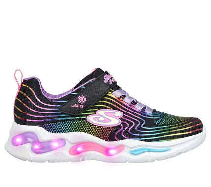 Zapatilla Niña Infantil Wavy Beams Negro Multicolor
