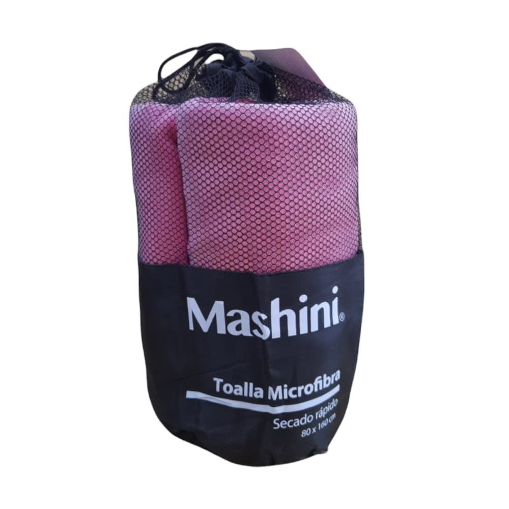 Toalla Mashini Flúor De Secado Rápido 80x160 Deportiva playa Fucsia
