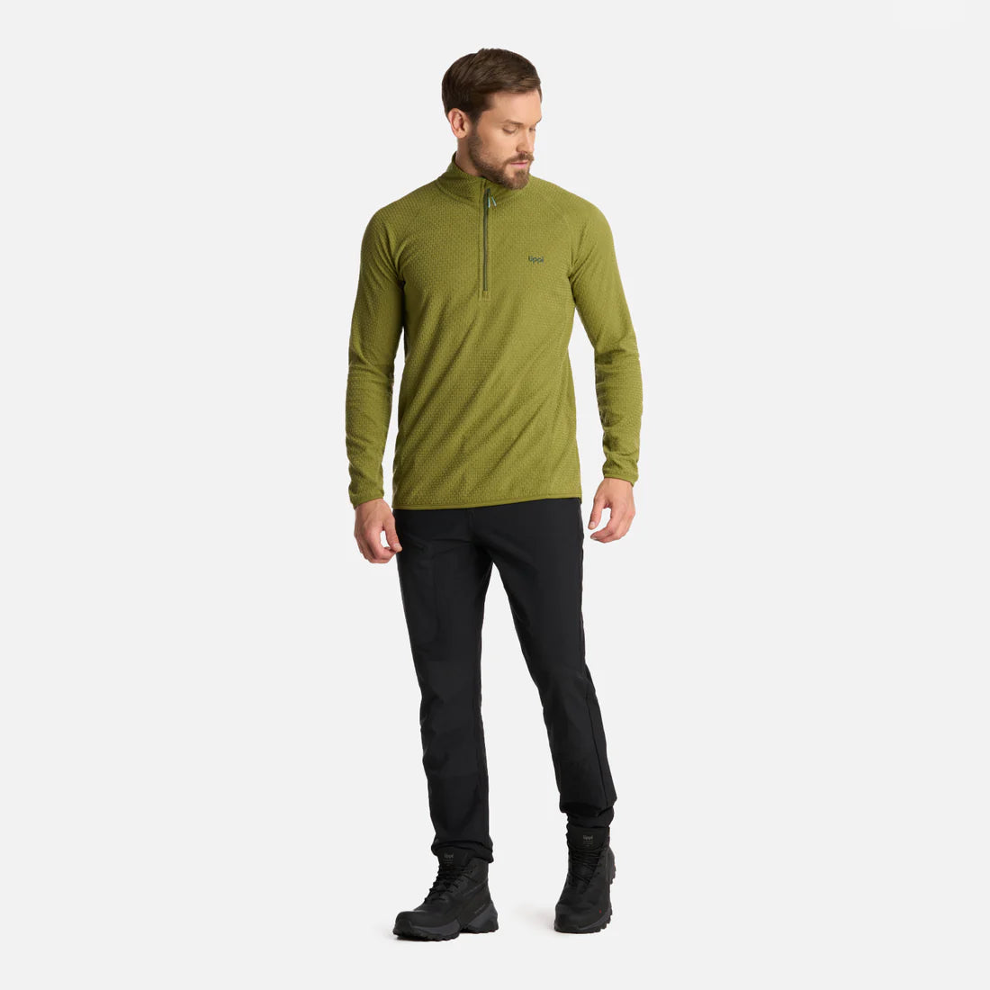 Polerón Hombre Jacaranda Nano-f 14 Zip Verde