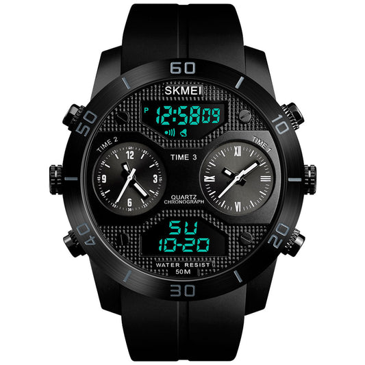 Reloj Hombre Skmei 1355 Shock Digital Analógico Acuático Original Negro Azul