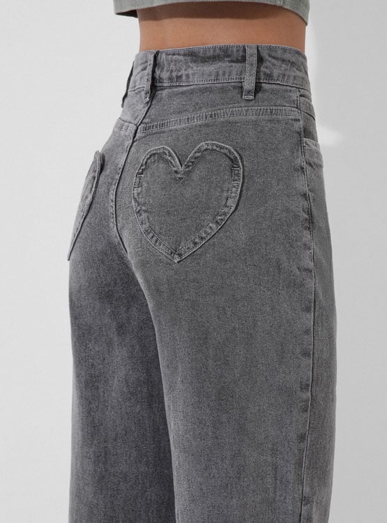 pantalón-mujer-algodón-wideleg-gris-tiro-alto-corazón-
