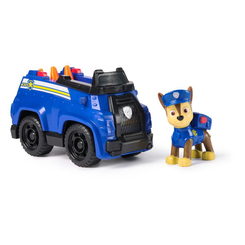 PAW Patrol Vehículo de policía con figura de juguete Chase