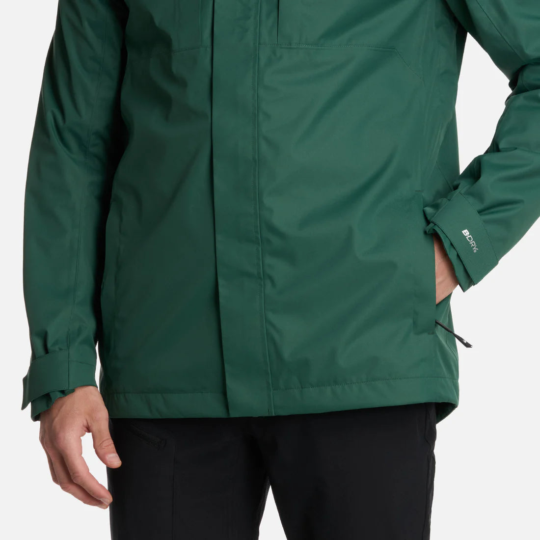 Chaqueta Hombre Tres Cruces Fusion-3 Hoody Verde Botella