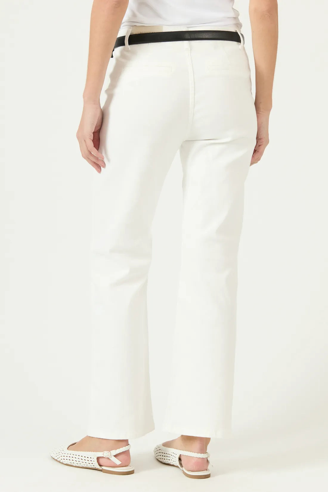 Jeans Mujer Straight Blanco