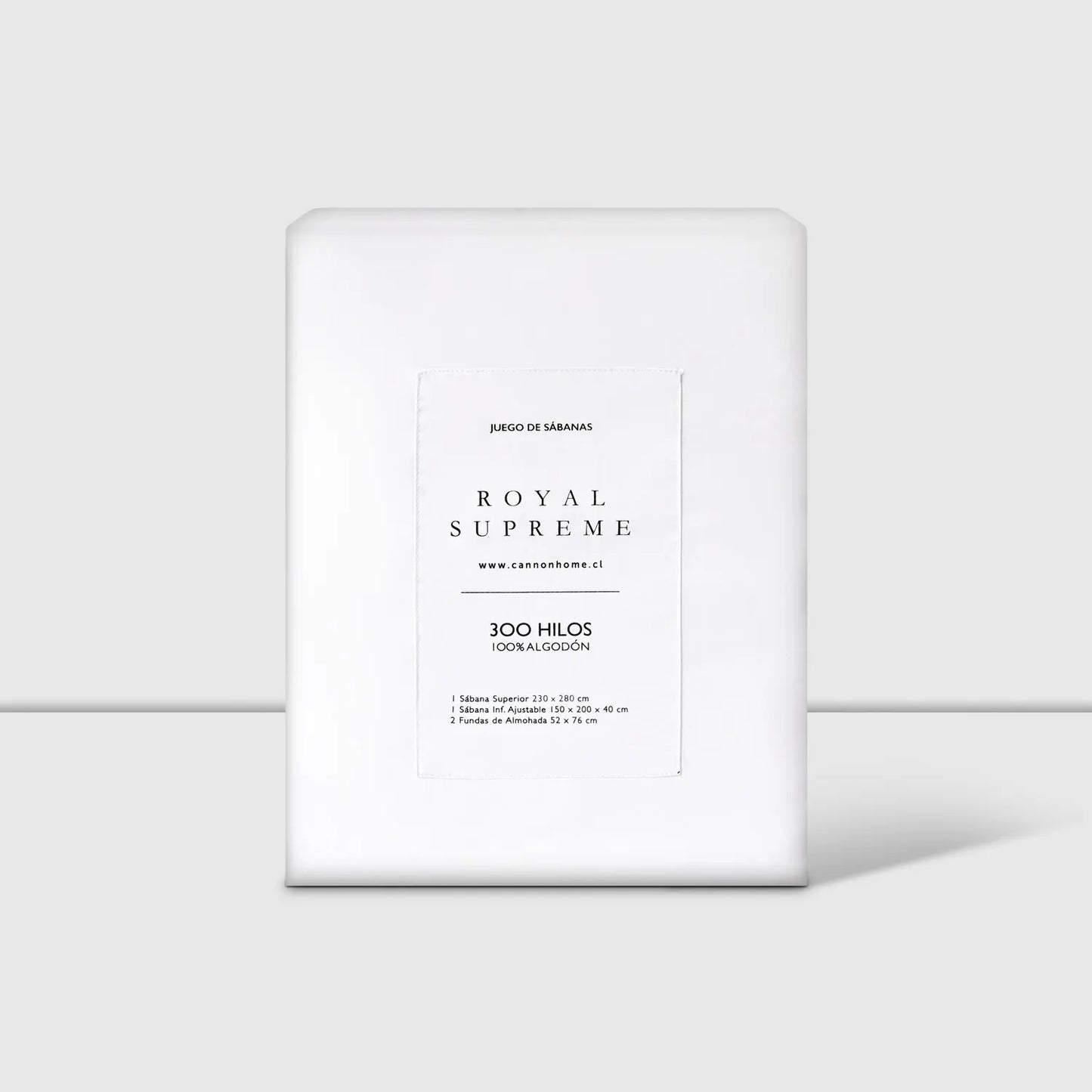 Sábanas King 300 Hilos Liso Blanco