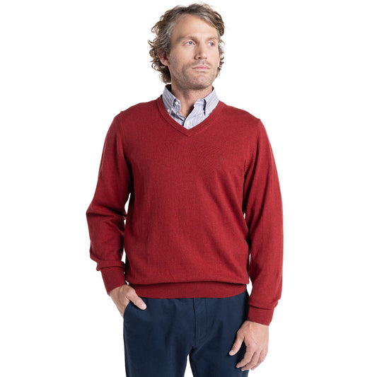 sweater-hombre-midtown-v-neck-rojo