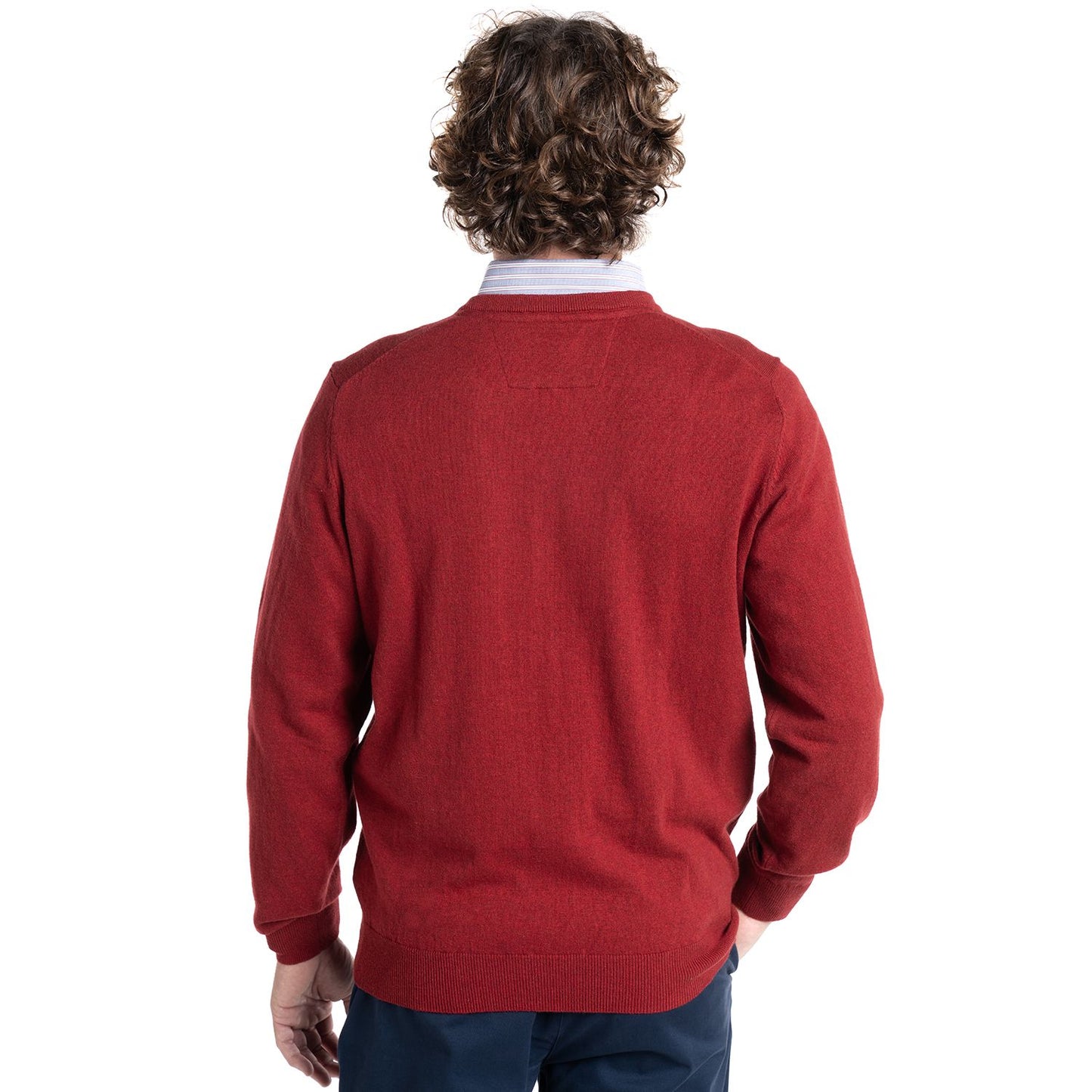 sweater-hombre-midtown-v-neck-rojo