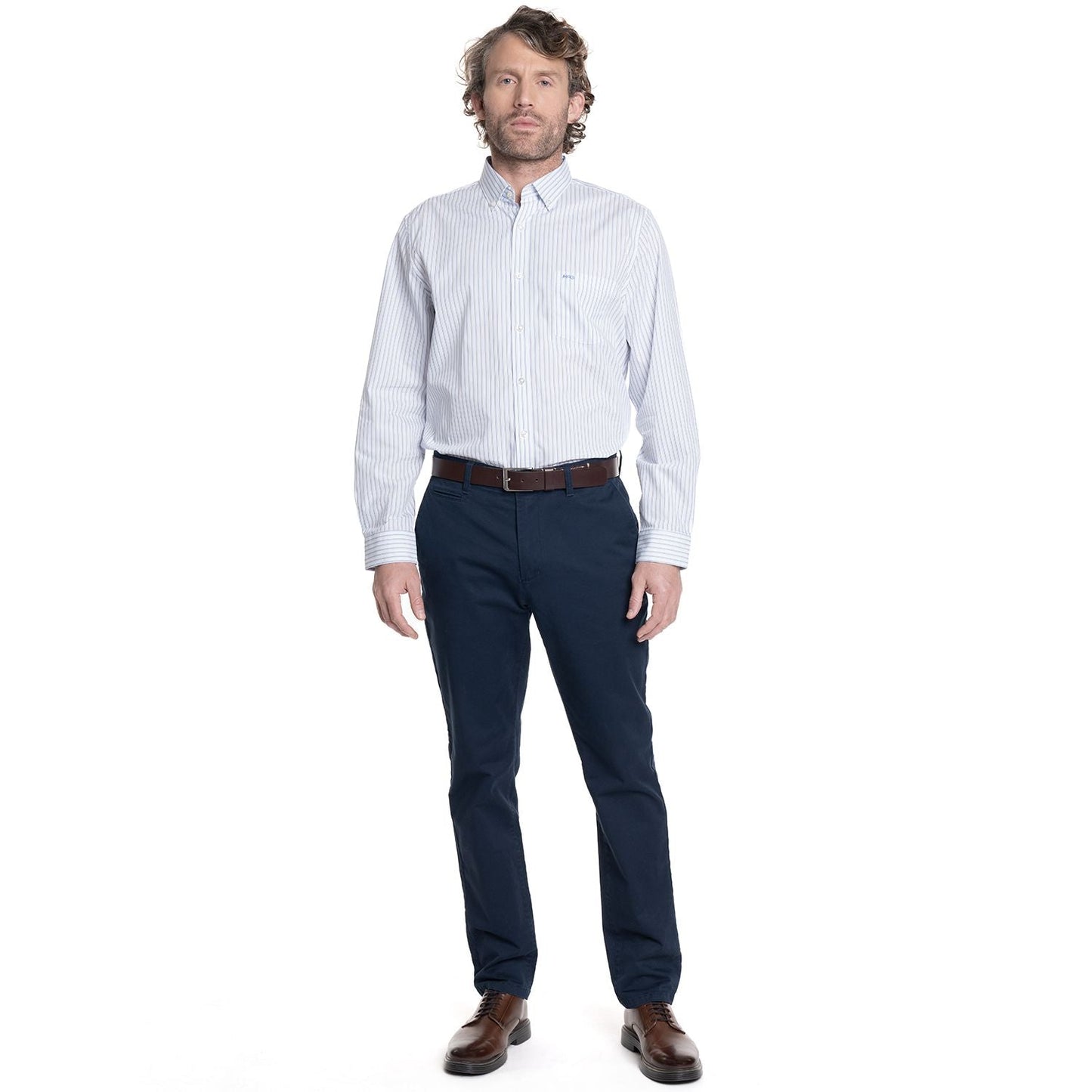 camisa-hombre-manga-larga-smart-listada-rockefeller-blanca