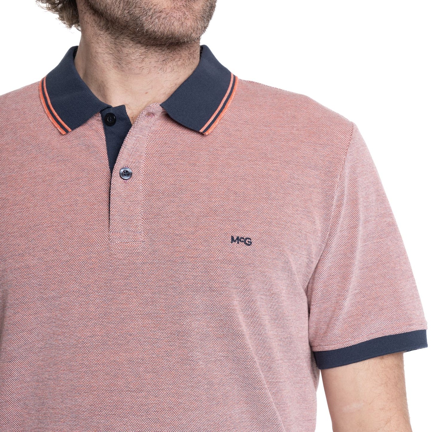 polera-hombre-manga-corta-jacquard-chelsea-naranjo-oscuro