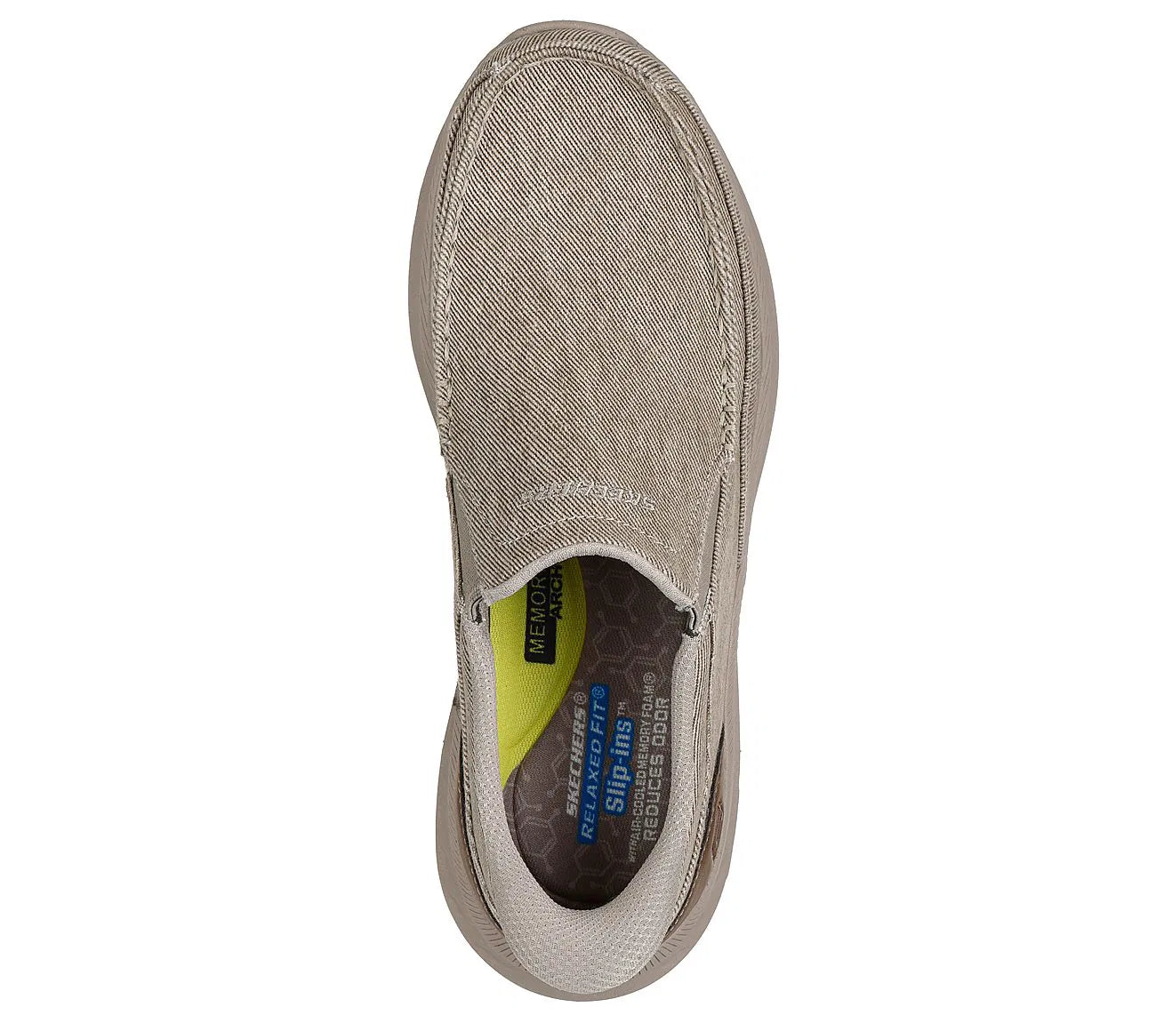 Mocasin Hombre Con Elastico Taupe