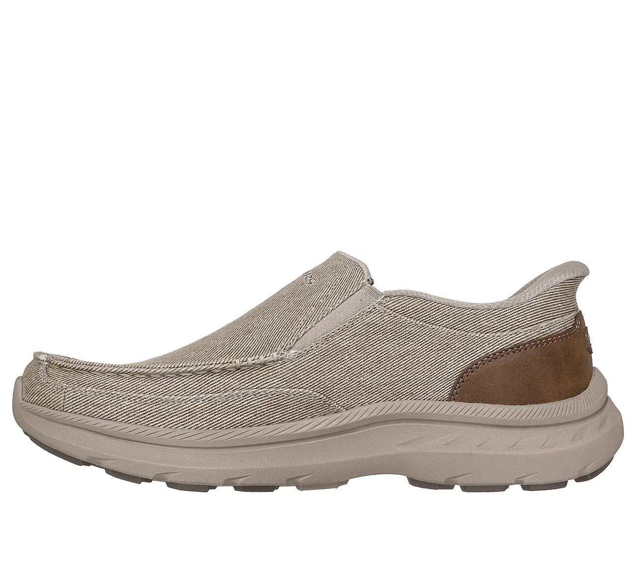 Mocasin Hombre Con Elastico Taupe