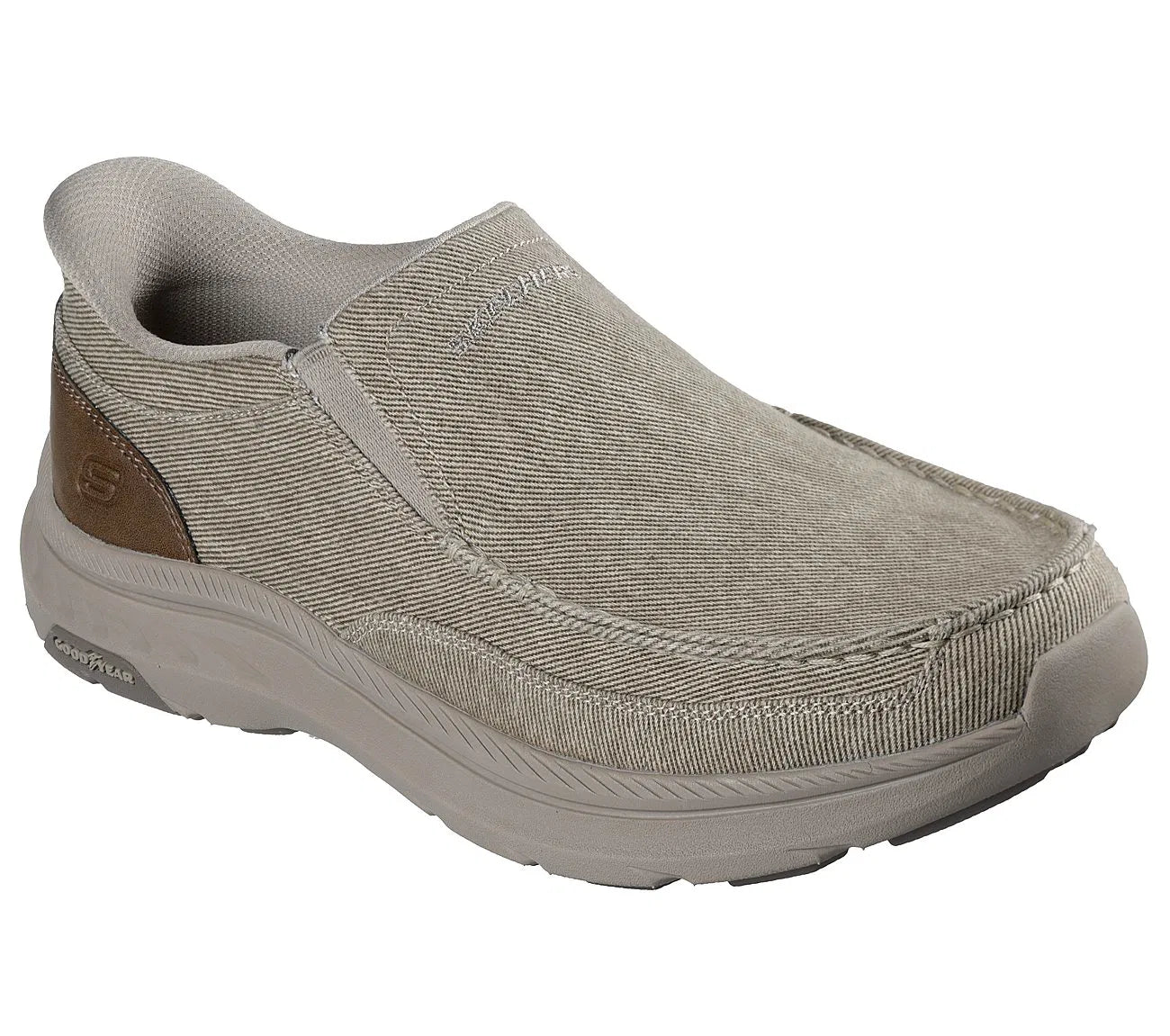 Mocasin Hombre Con Elastico Taupe