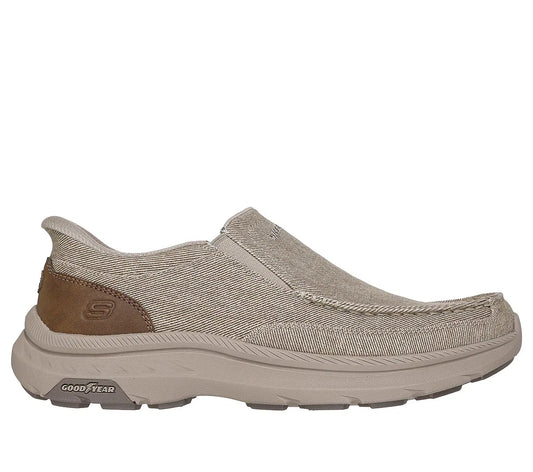 Mocasin Hombre Con Elastico Taupe