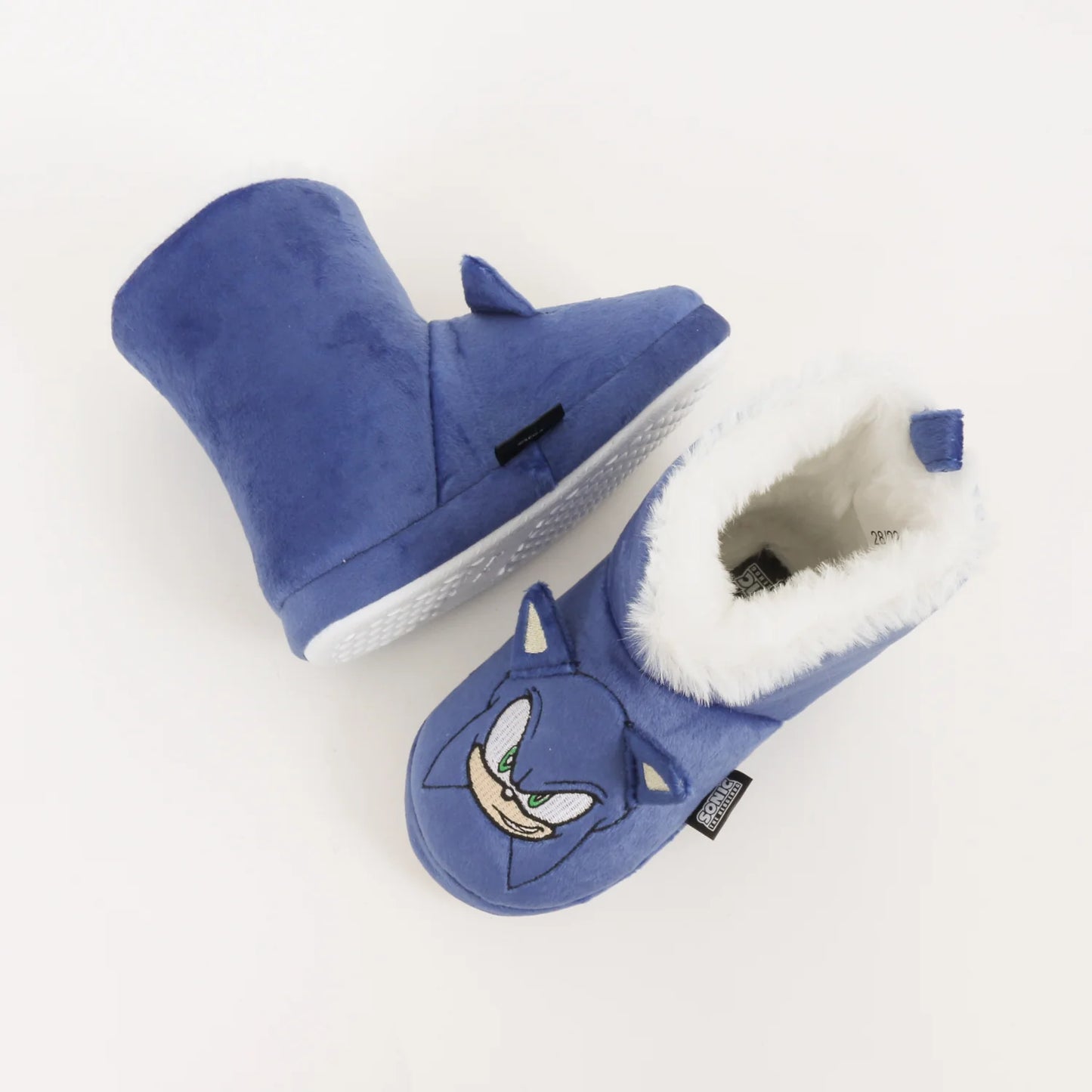 Pantufla Bota Niño Invernal Orejas Azul