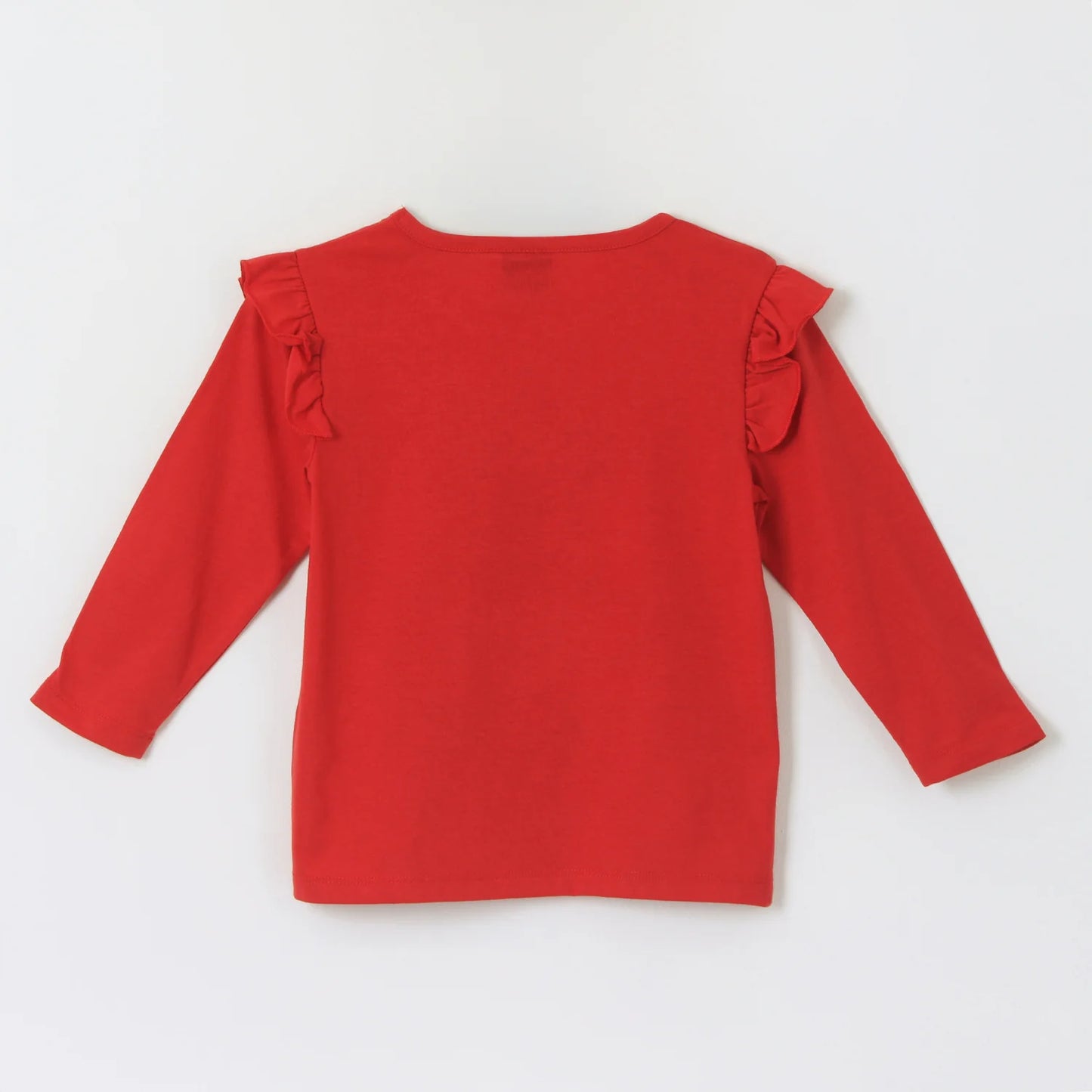 Polera Niña Manga Larga Vuelos Minnie Mouse Rojo
